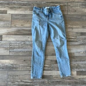 Madewell 9” High Rise Skinny Jeans Size 25